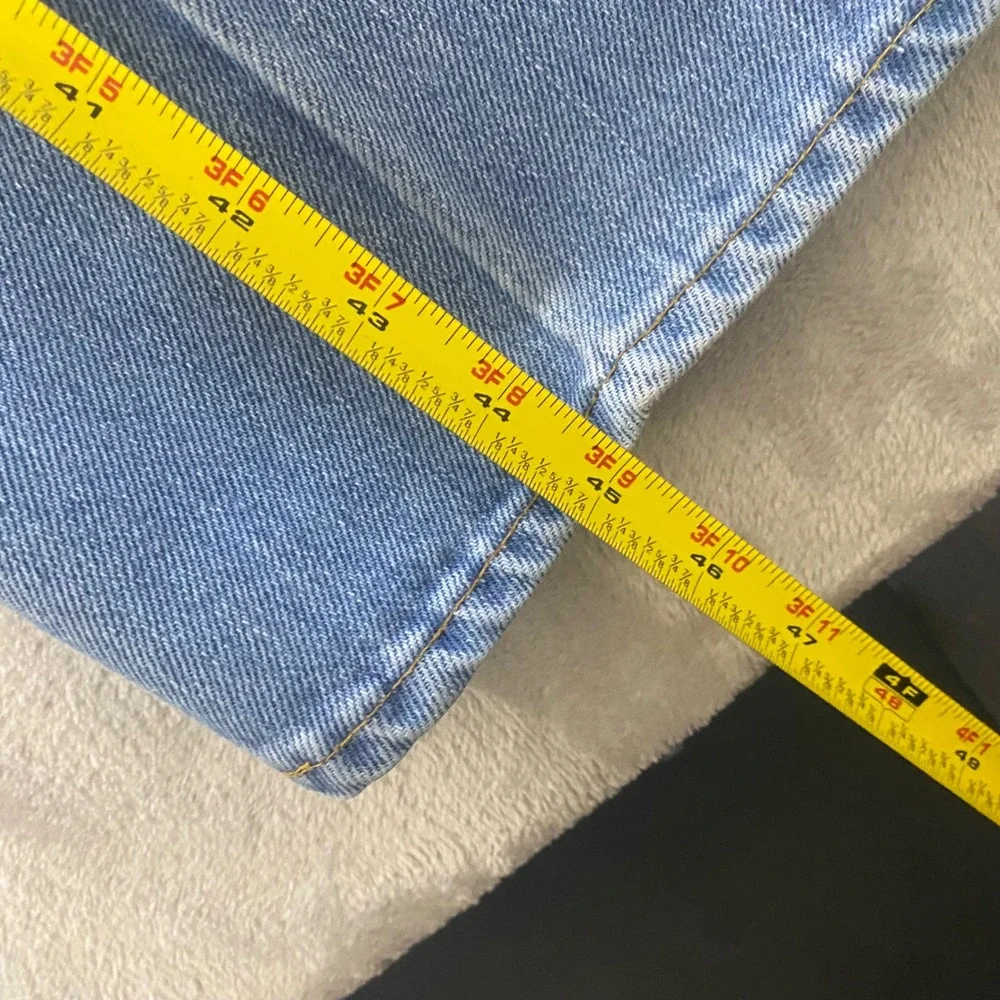 Rare Vintage Levis Orange Tab Light Wash Straight Leg Jeans Blue Denim 32x31